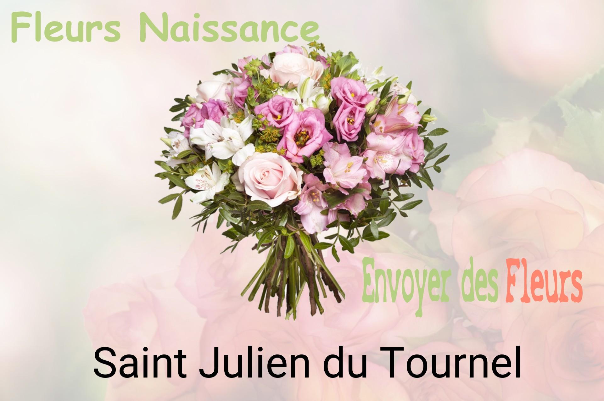 Bouquet de fleurs de naissance livré à Saint-Julien-du-Tournel